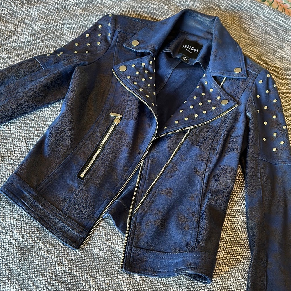 Studded moto jacket.